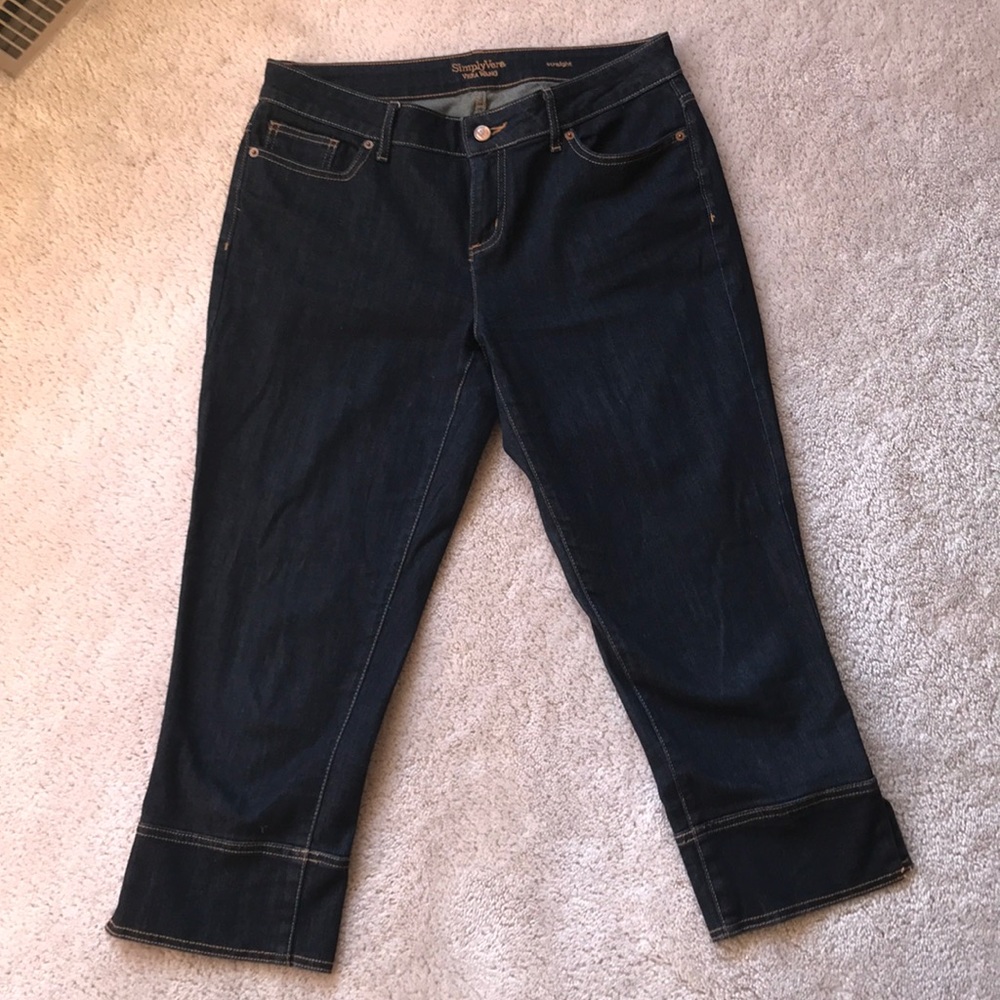Dark denim capris- Simply Vera by Vera Wang